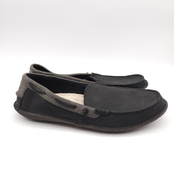 UGG Australia Mens Size 12 Gray Suede Leather Boat‎ Shoes Loafers Flats Slippers main image 5